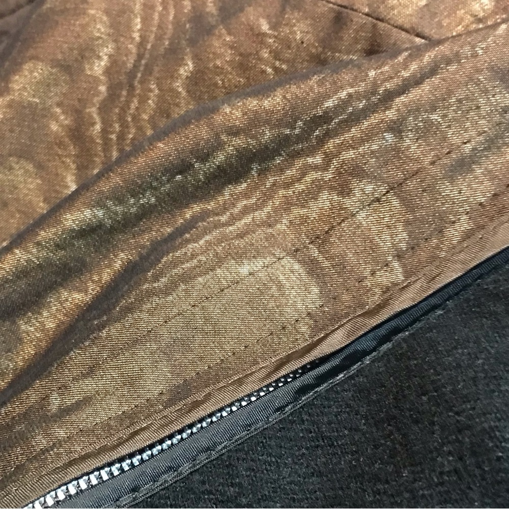 Count Romi Olive Animal Print Metallic Removable Inner Liner Trenca 6 fits L/XL - Picture 10 of 11